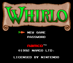 Whirlo (Europe) Title Screen